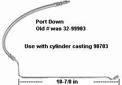 864588 Port Down Hose